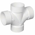 Pinpoint Charlotte Pipe & Foundry PVC004280600HA PVC-DWV Double Sanitary Tee 1.5 in. Hub PI155257